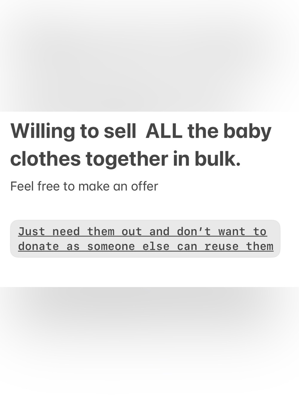 Sale baby clothes